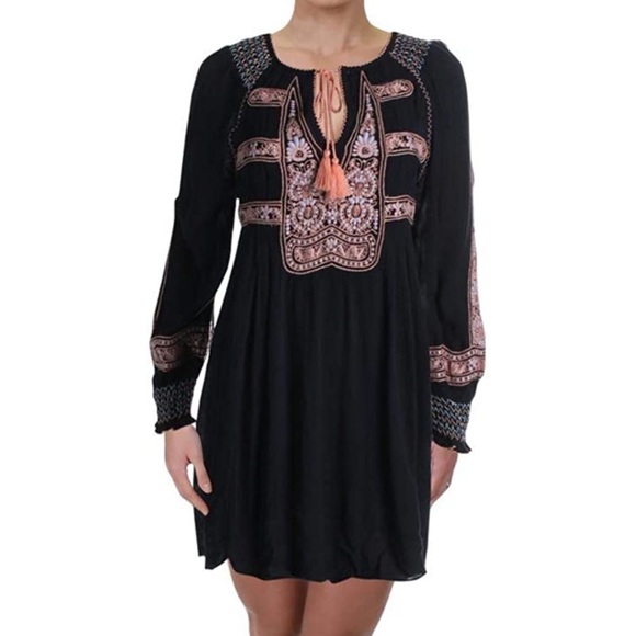 FREE PEOPLE Wind Willow Mini Boho Dress - Picture 2 of 3